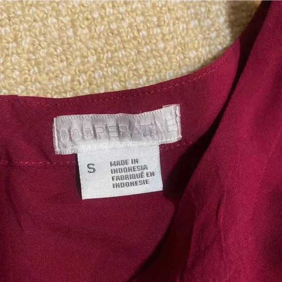 Urban Outfitters Trapeze Dress Maroon Women’s Small - Picture 4 of 8